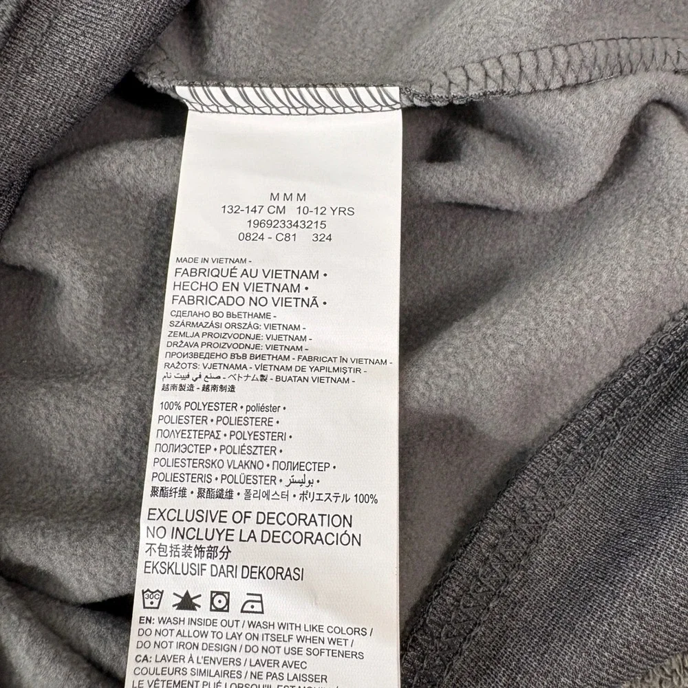 Nike Hoodie Boys M Charcoal Heather 3Brand Russell Wilson Therma-FIT‎ Camo NEW